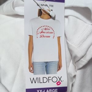 Wildfox White Tee with Red Graphic